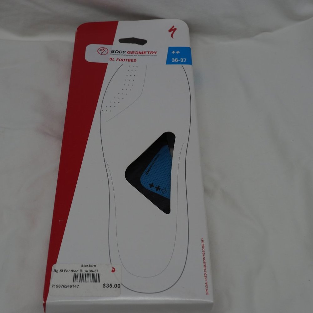 Specialized Body Geometry SLModerate Support Footbed Insole for shoes NWT